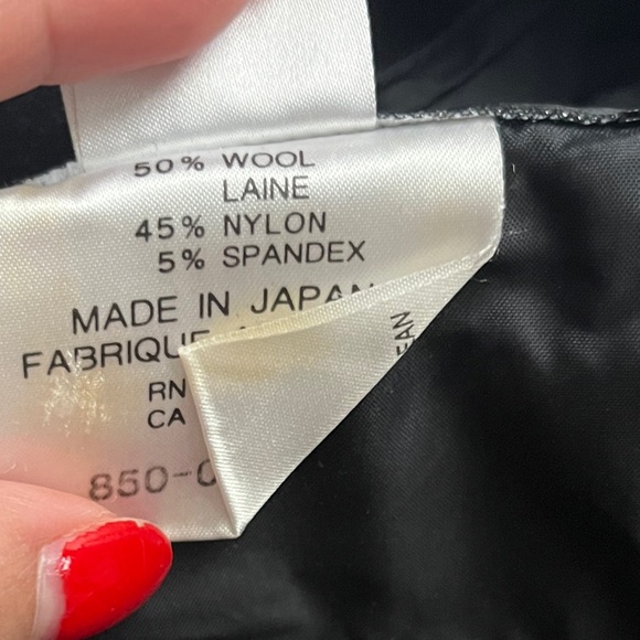 VINTAGE OBERMEYER BLACK WOOL BLEND STIRRUP SKI PANTS WINTER PANTS SIZE - Picture 7 of 10